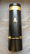 18" Double skin narrowboat chimney with brass