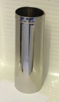 18" x 6" stainless double skin narrowboat chimney 