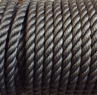 14mm Black Polyester Rope